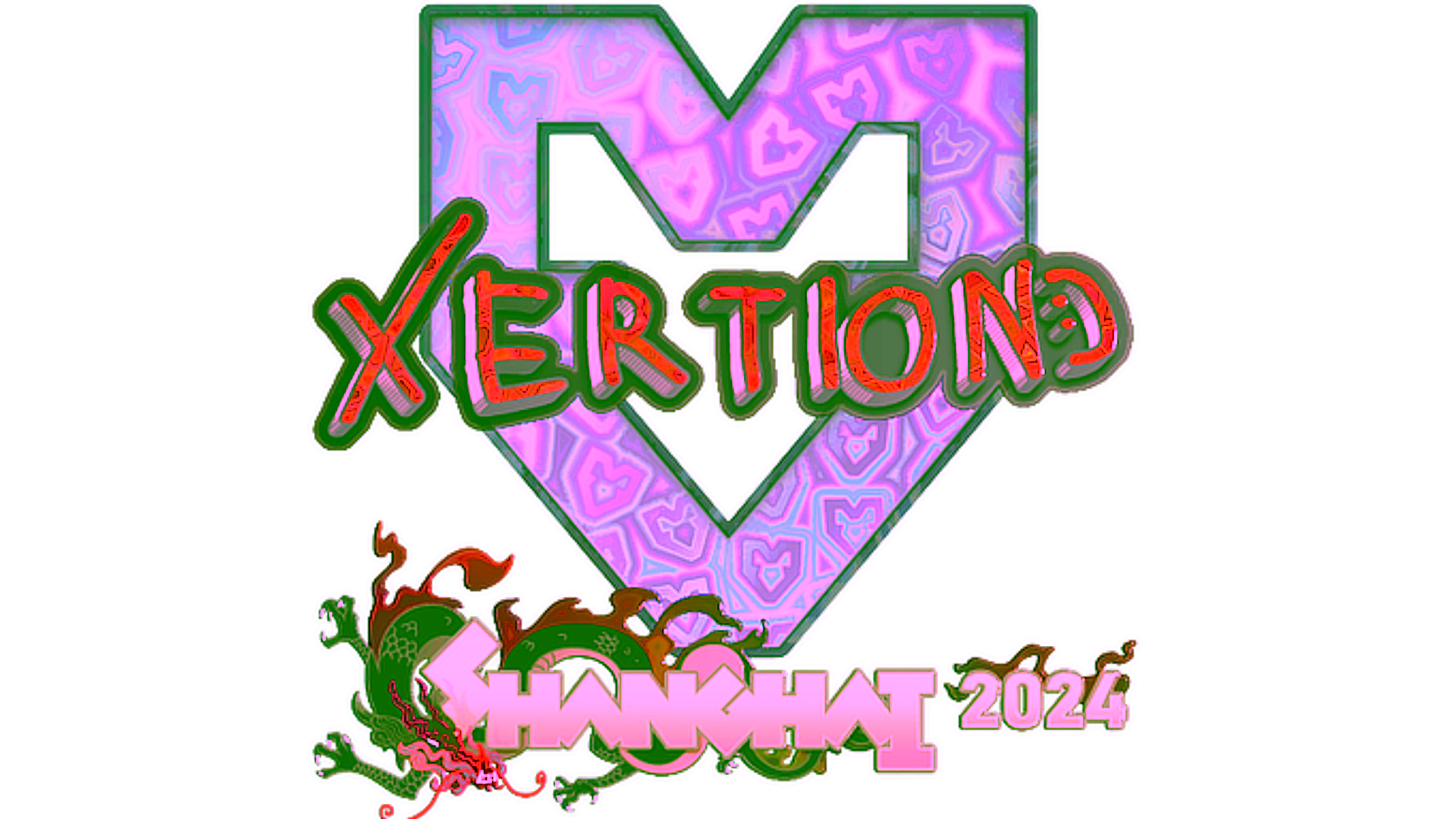 Display for Sticker | xertioN (Holo) | Shanghai 2024