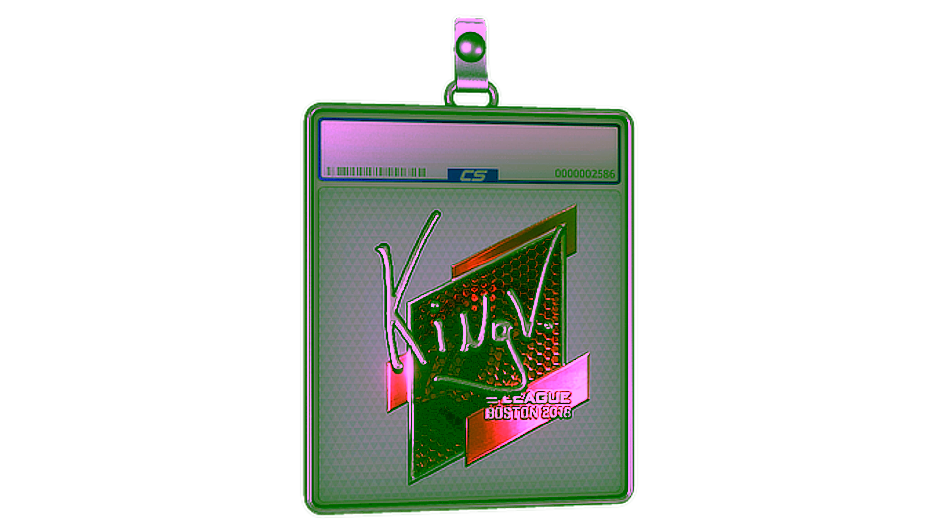 عرض لـ Sticker Slab | kNgV- (Foil) | Boston 2018