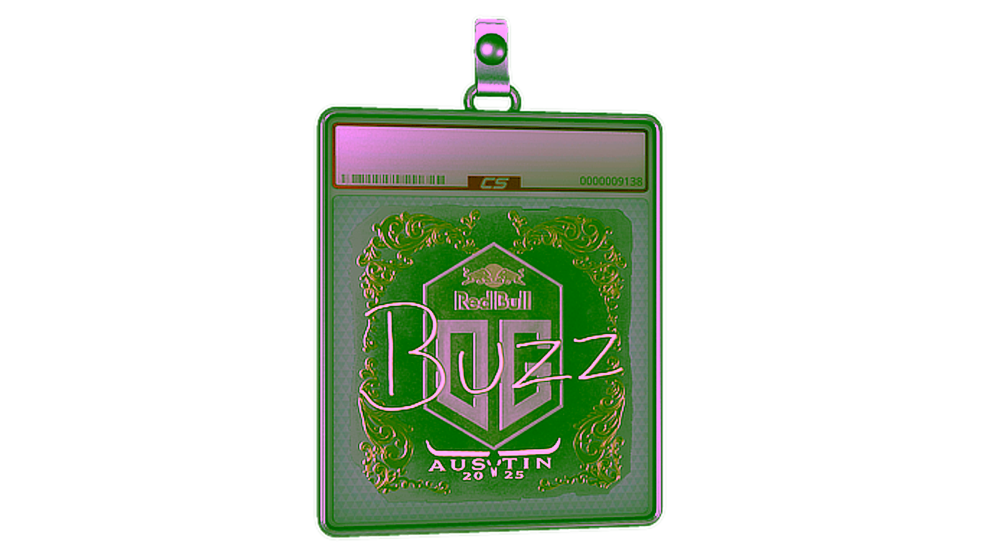 Display for Sticker Slab | Buzz (Gold) | Austin 2025