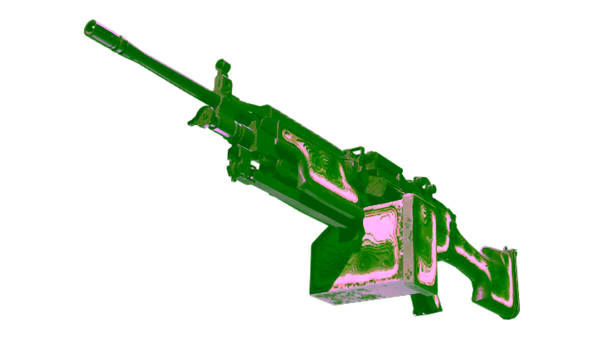 Display for M249 | Deep Relief (Battle-Scarred)