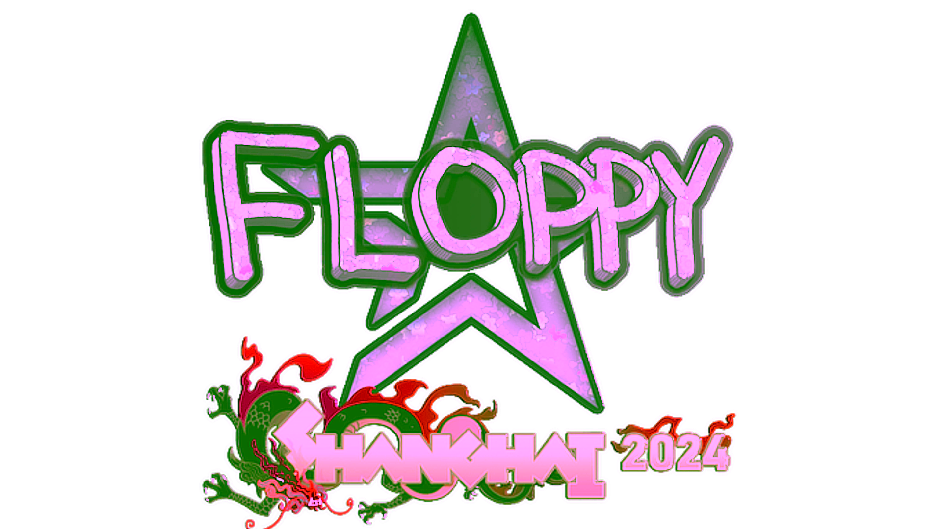 Display for Sticker | floppy (Glitter) | Shanghai 2024