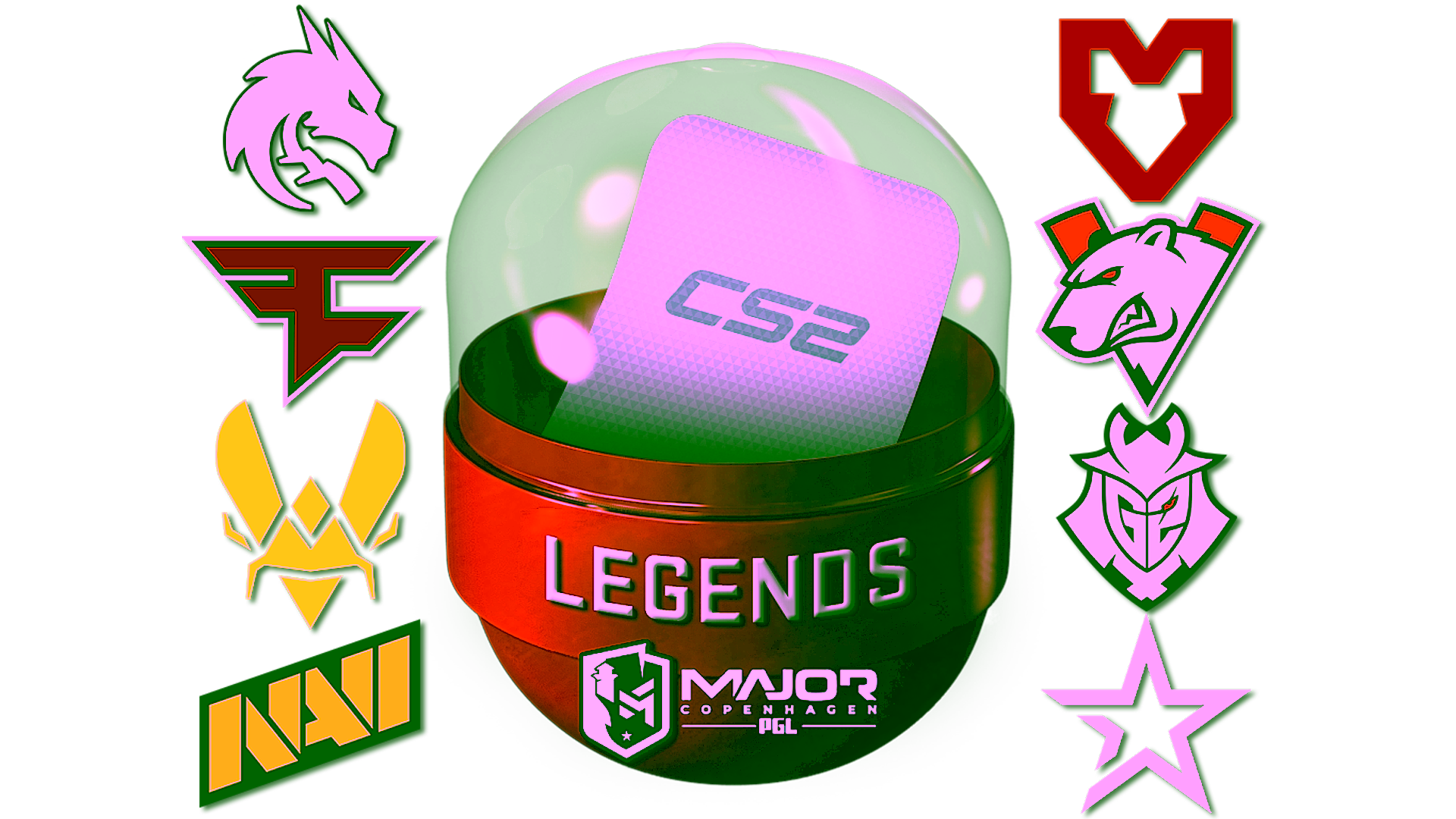 Display for Copenhagen 2024 Legends Sticker Capsule