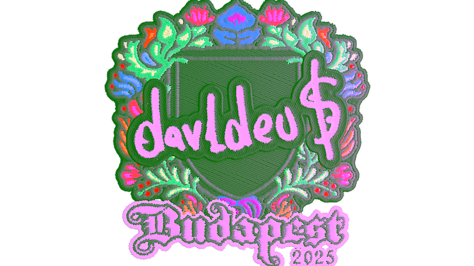 Exibição para Sticker | dav1deuS (Embroidered) | Budapest 2025