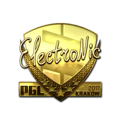 Sticker | electronic (Gold) | Krakow 2017