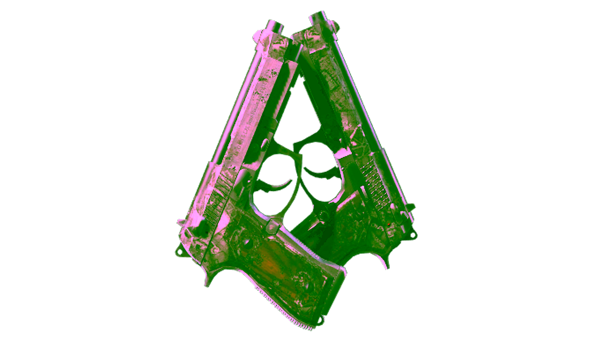 Display for Souvenir Dual Berettas | Heist (Battle-Scarred)