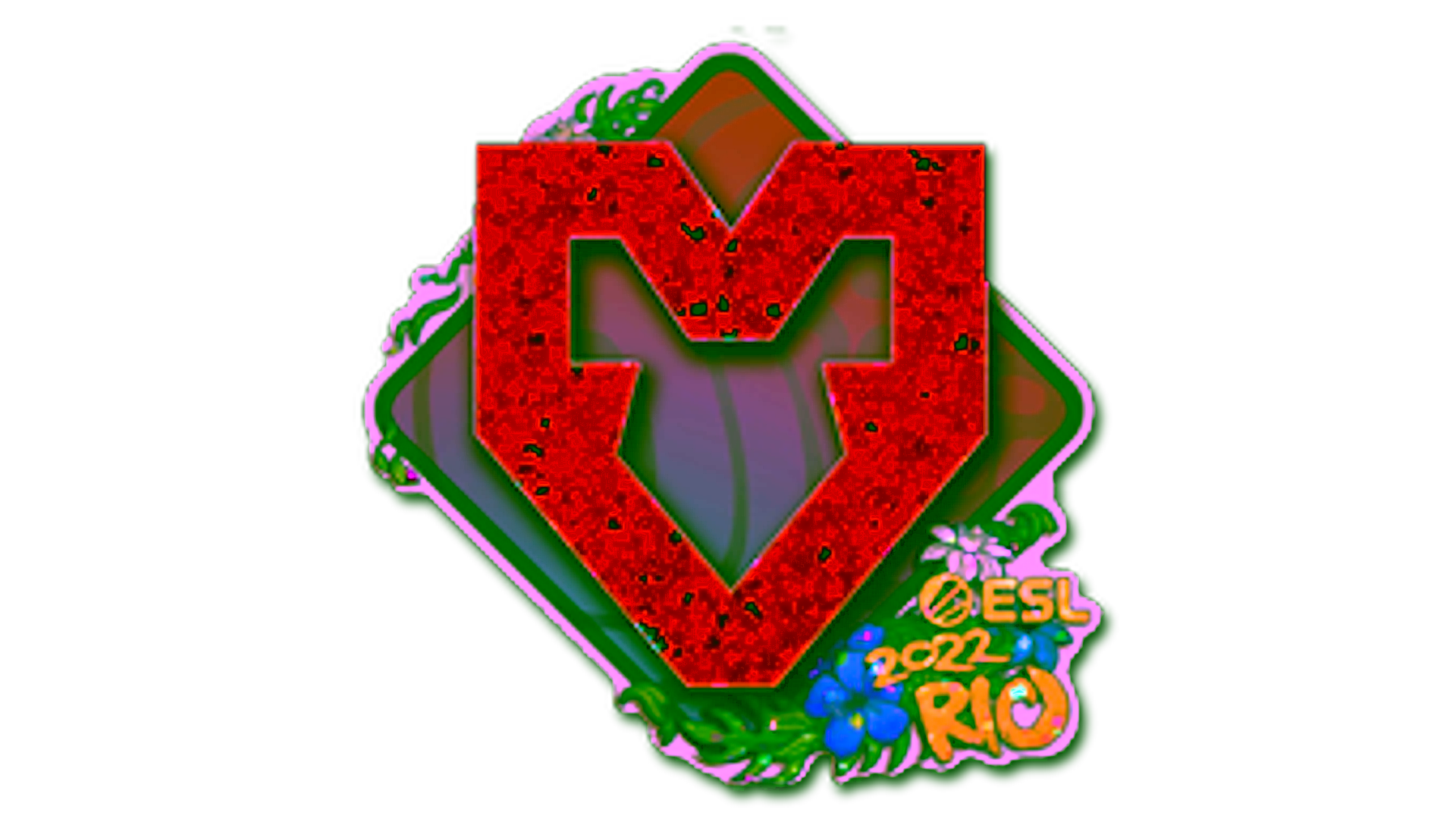 Affichage pour Sticker | MOUZ (Glitter) | Rio 2022