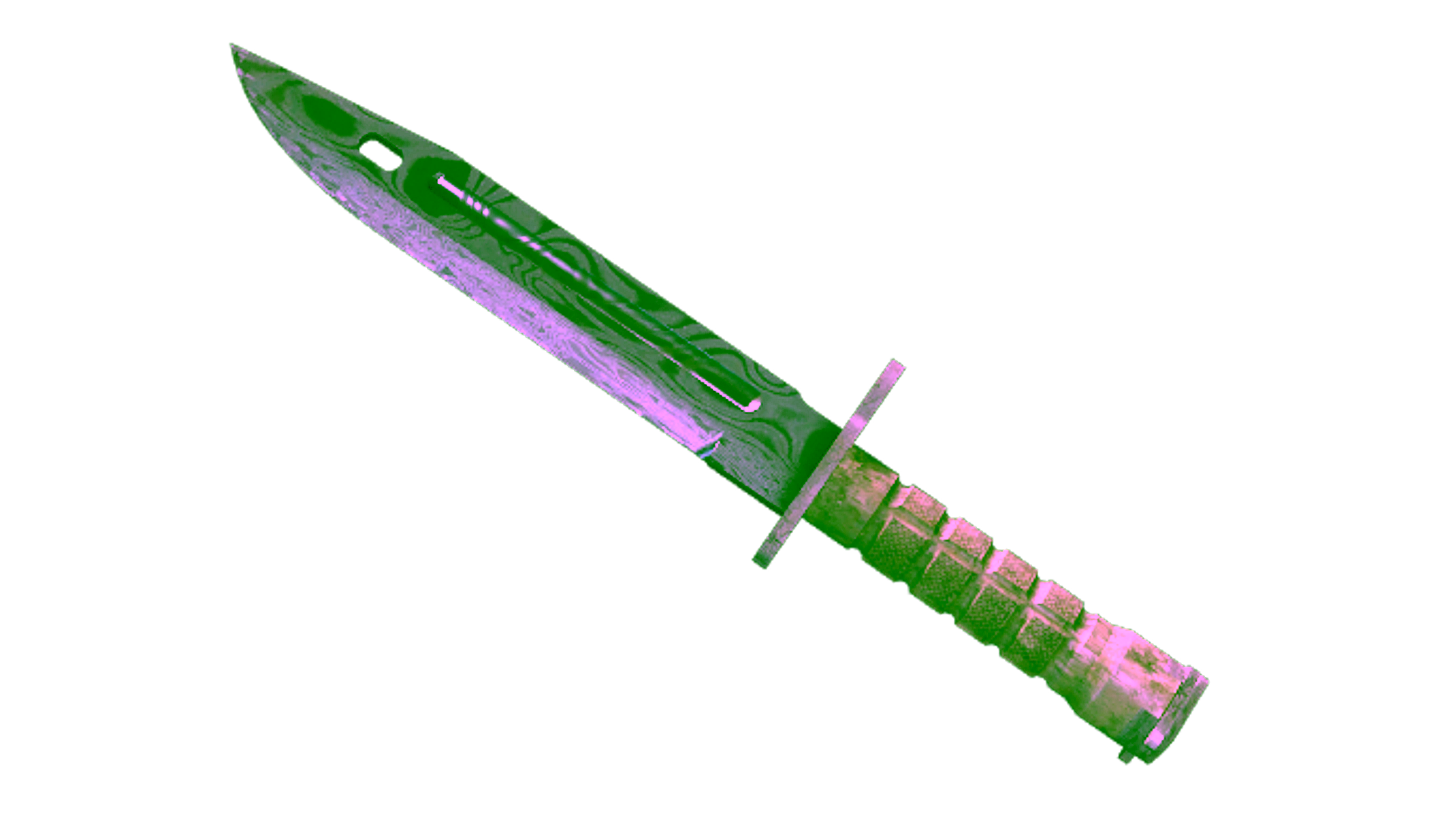 Affichage pour ★ StatTrak™ Bayonet | Damascus Steel (Well-Worn)
