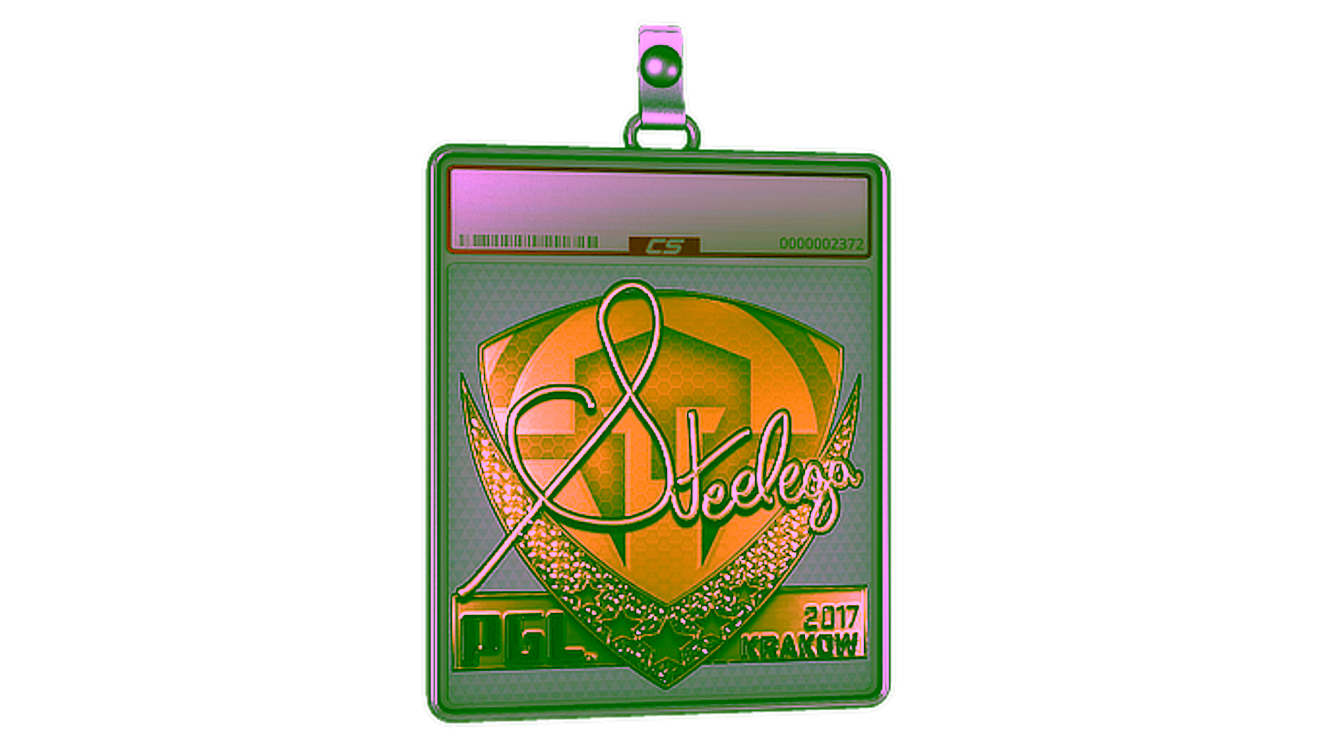 Display for Sticker Slab | steel (Gold) | Krakow 2017