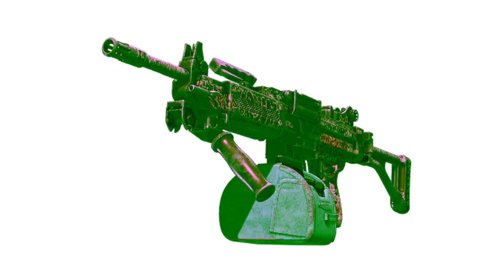 Display for Negev | Wall Bang (Battle-Scarred)