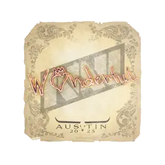 Sticker w0nderful Austin 2025