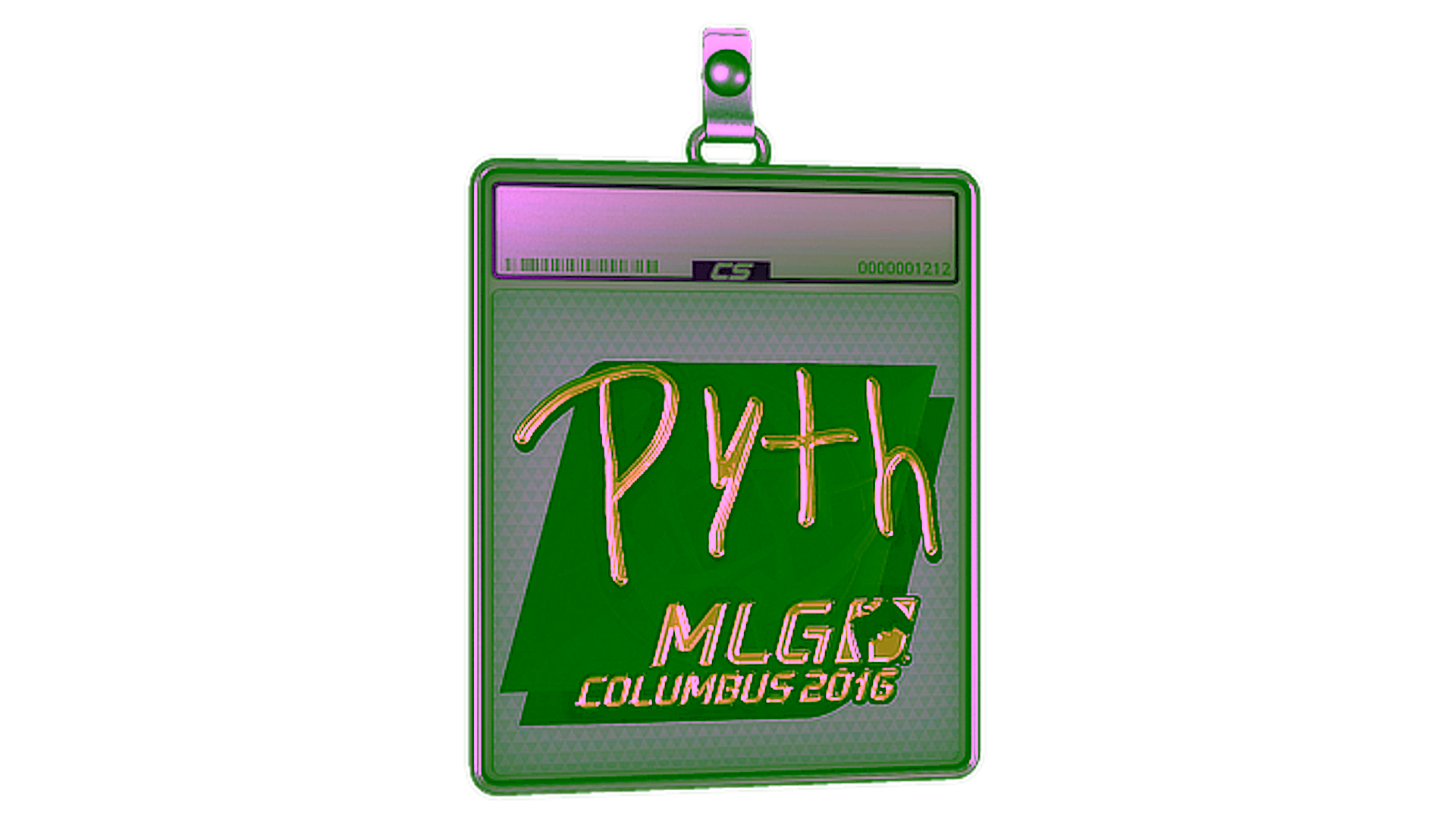 Display for Sticker Slab | pyth (Gold) | MLG Columbus 2016