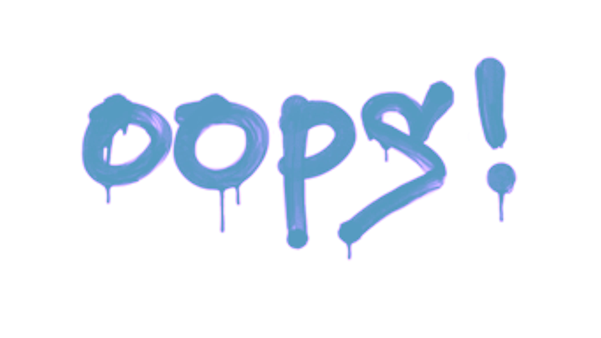 Display for Sealed Graffiti | Oops (Wire Blue)