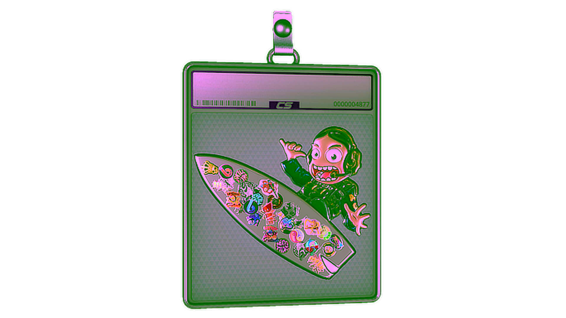 Wyświetl dla Sticker Slab | Sticker Bomb Surf Ava (Foil)