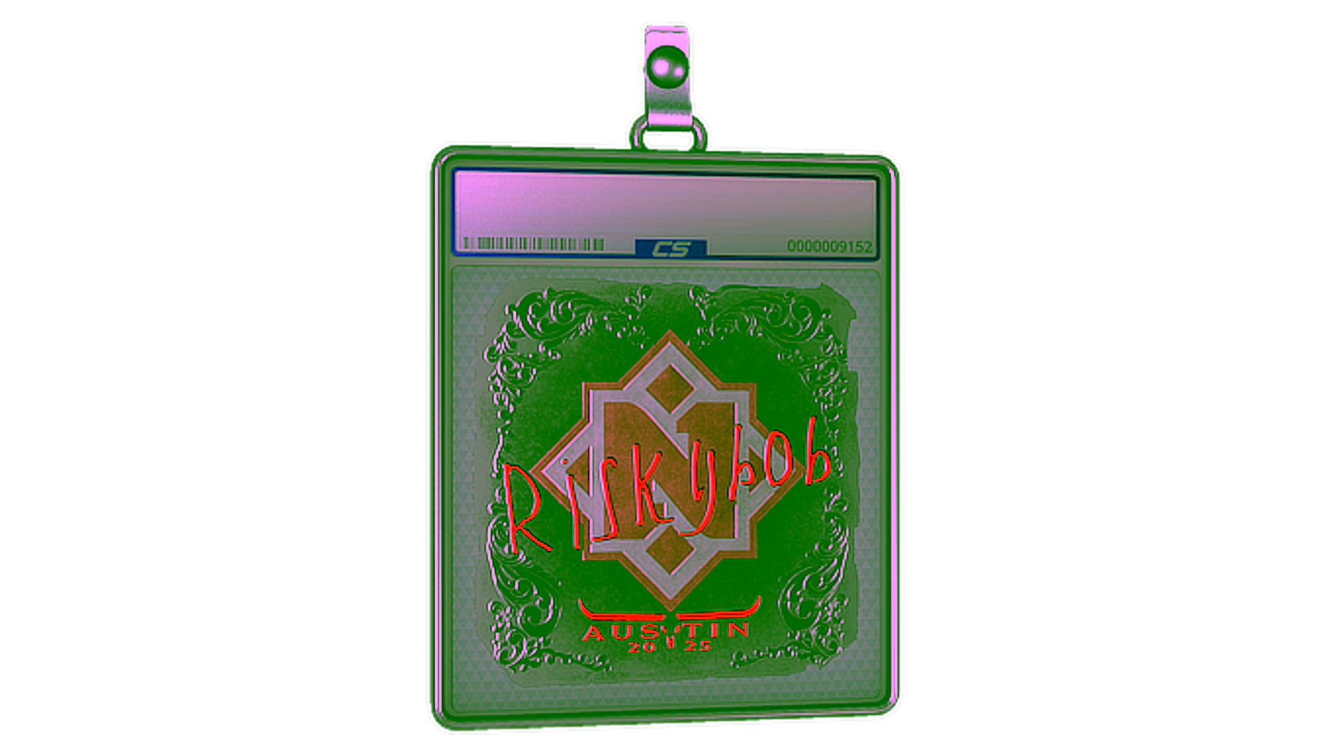 Display for Sticker Slab | riskyb0b (Foil) | Austin 2025