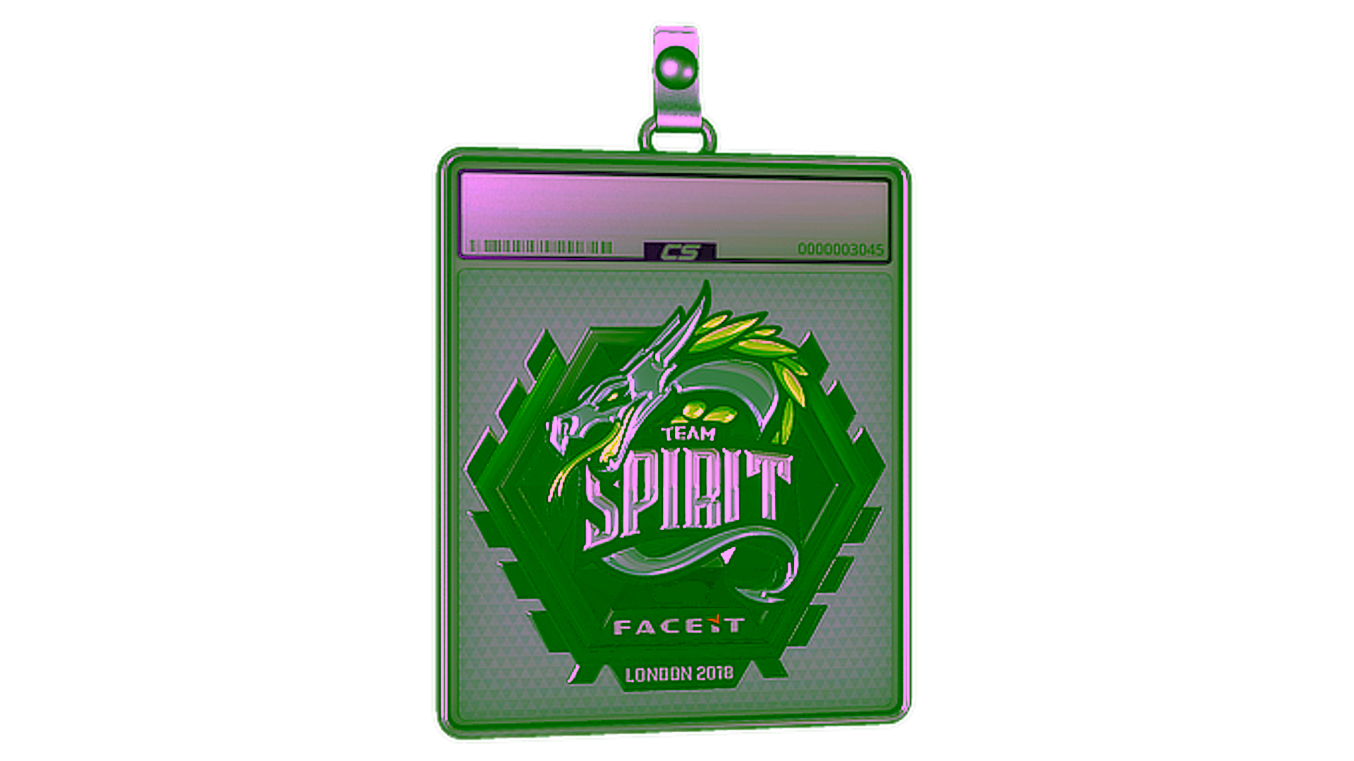 Anzeige für Sticker Slab | Team Spirit (Foil) | London 2018
