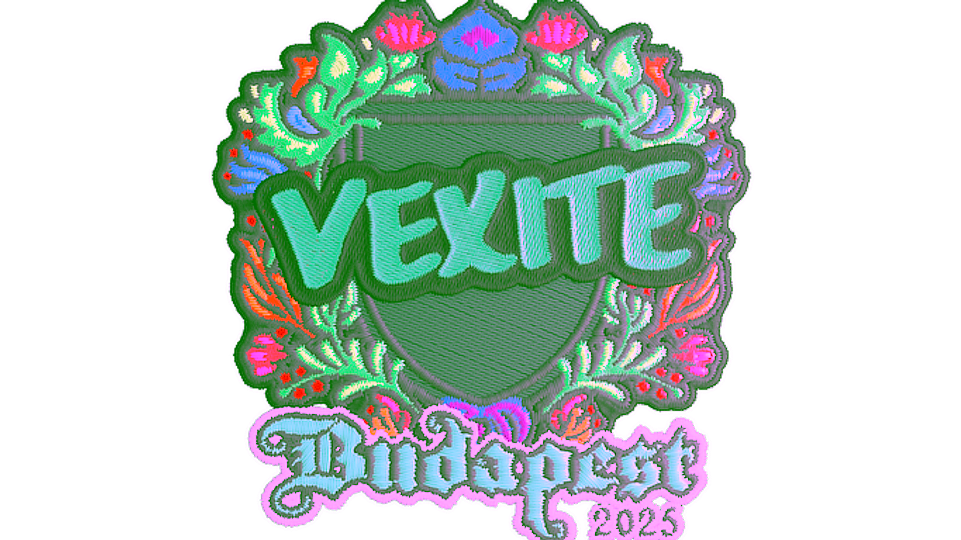 Display for Sticker | vexite (Embroidered) | Budapest 2025