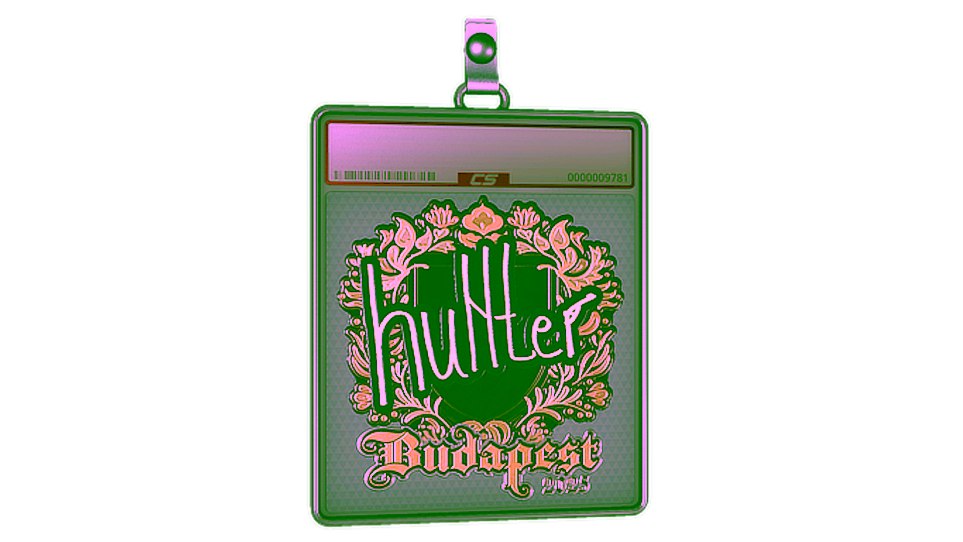 Affichage pour Sticker Slab | huNter- (Gold) | Budapest 2025