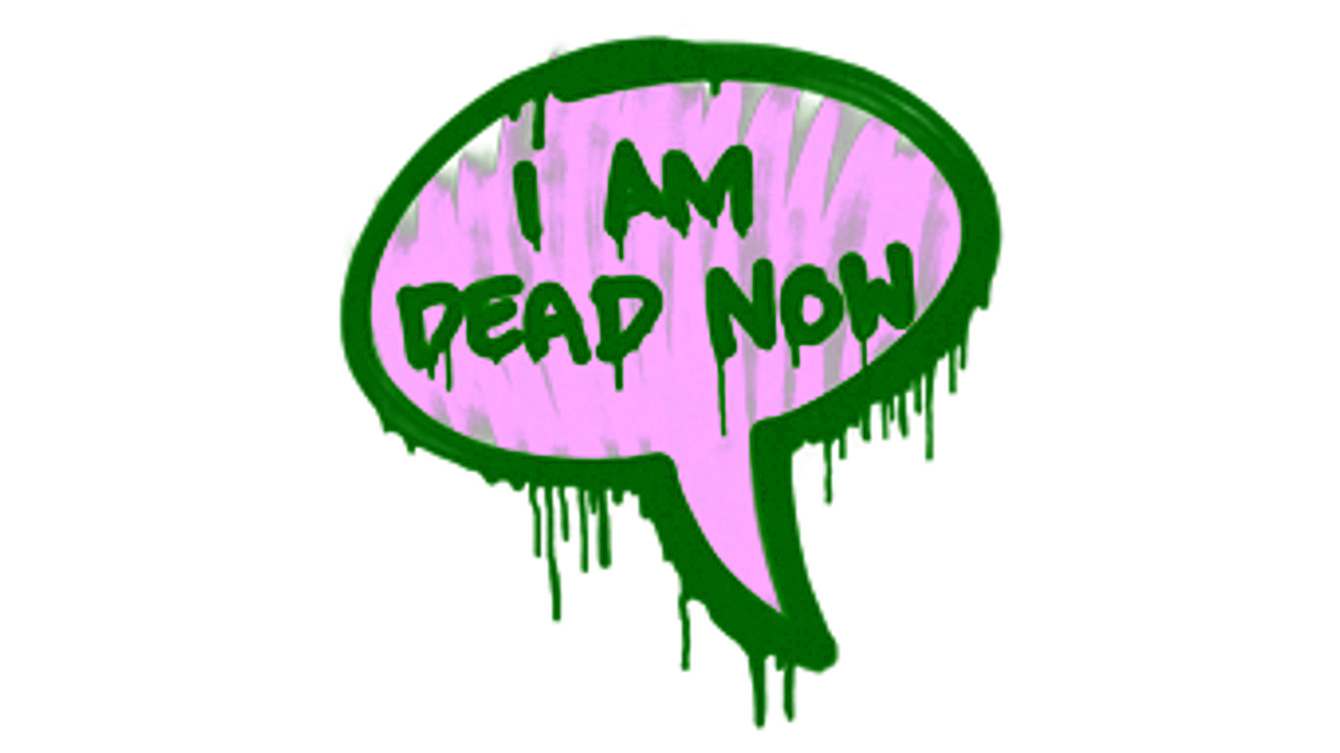 Display for Sealed Graffiti | Dead Now (Cash Green)