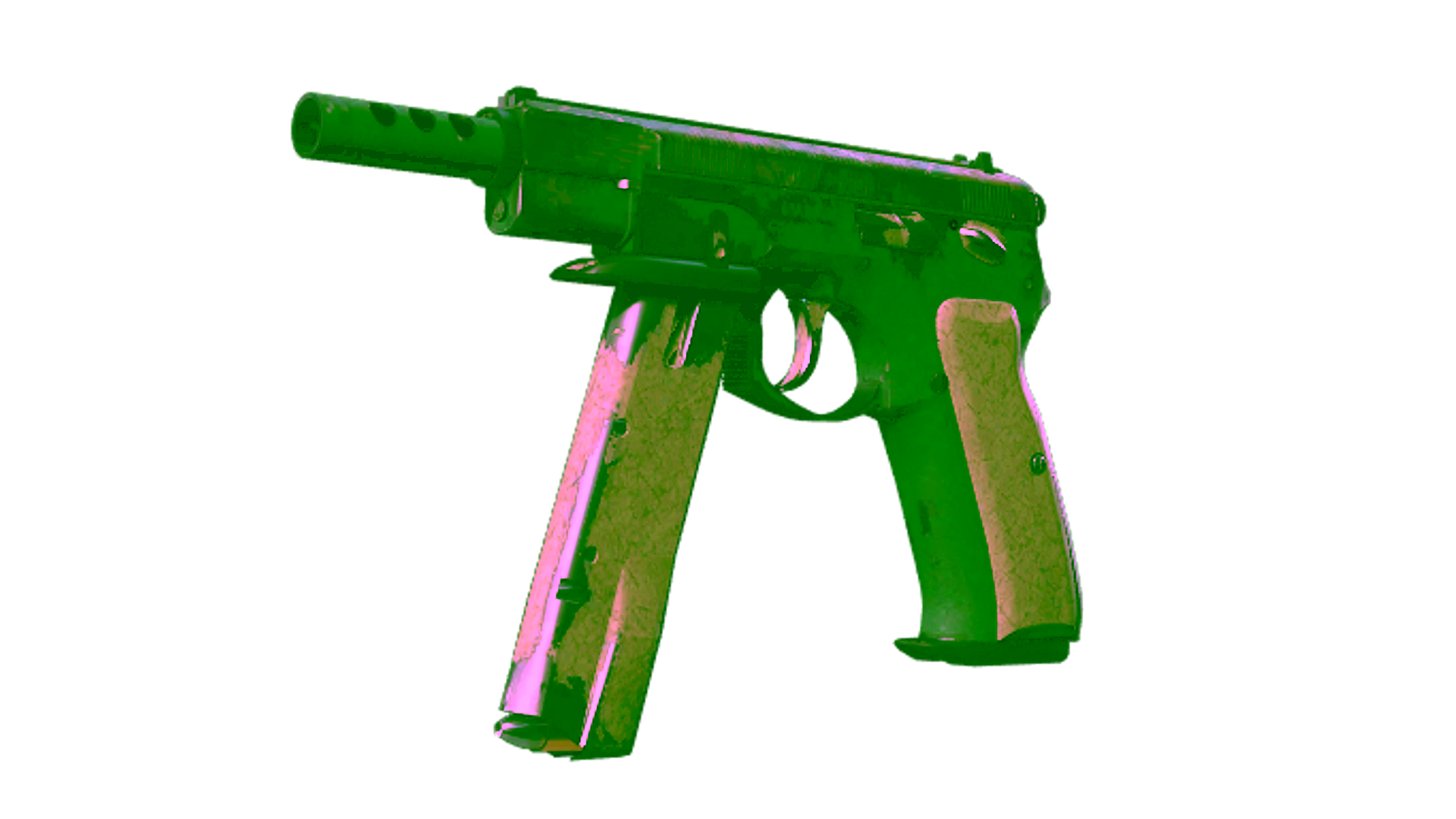 Display for Souvenir CZ75-Auto | Green Plaid (Battle-Scarred)