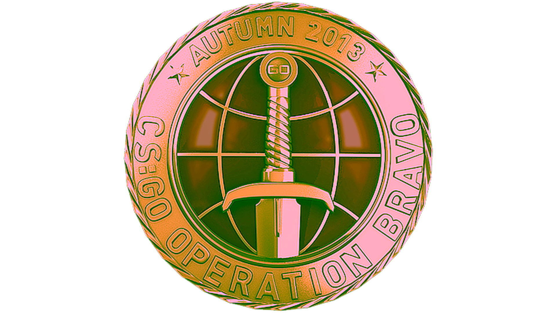 Display for Gold Operation Bravo Coin