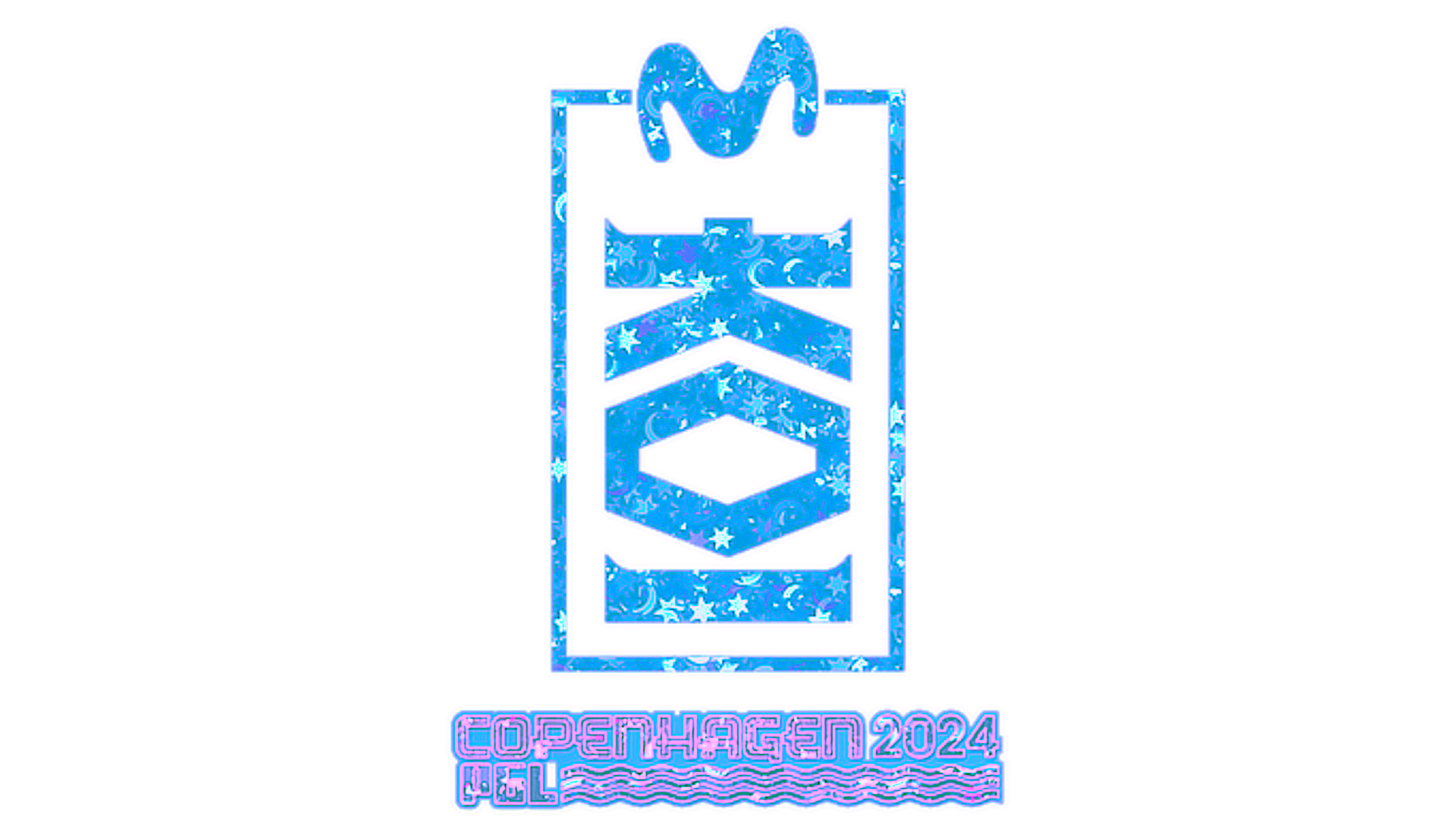 Display for Sticker | KOI (Glitter) | Copenhagen 2024