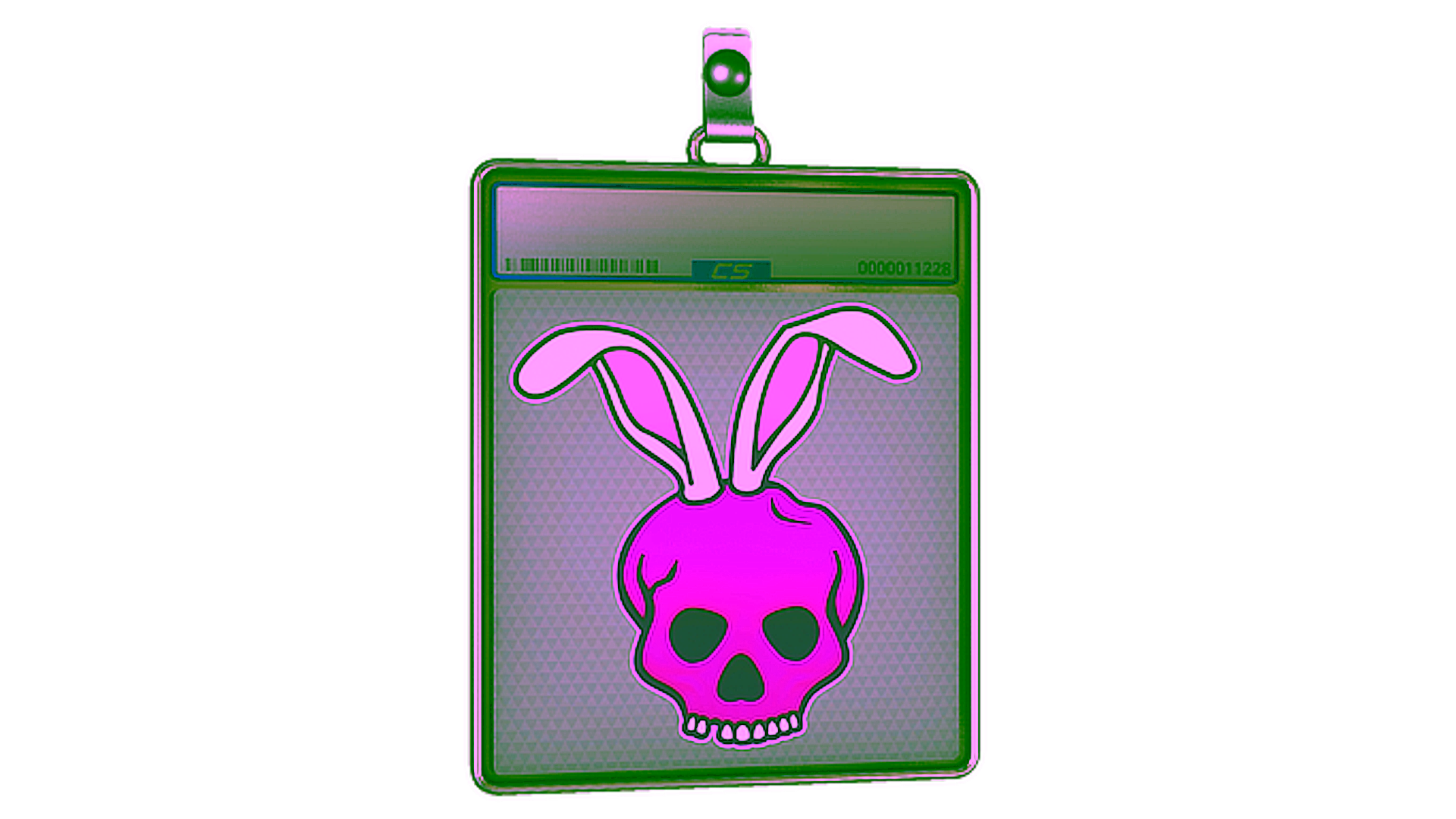 Display for Sticker Slab | Skull Bunny