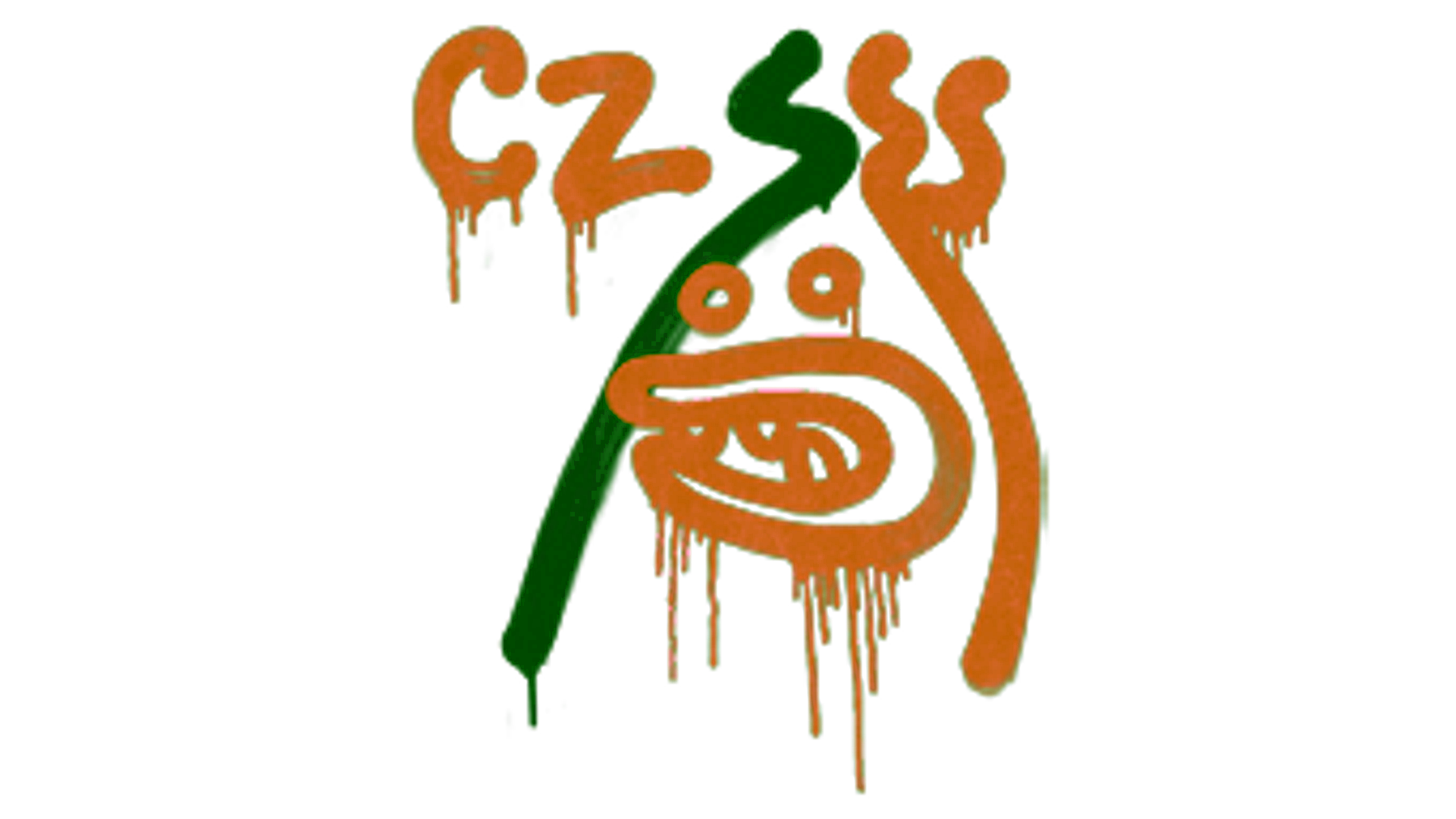 Display for Sealed Graffiti | Recoil CZ-75 (Tiger Orange)