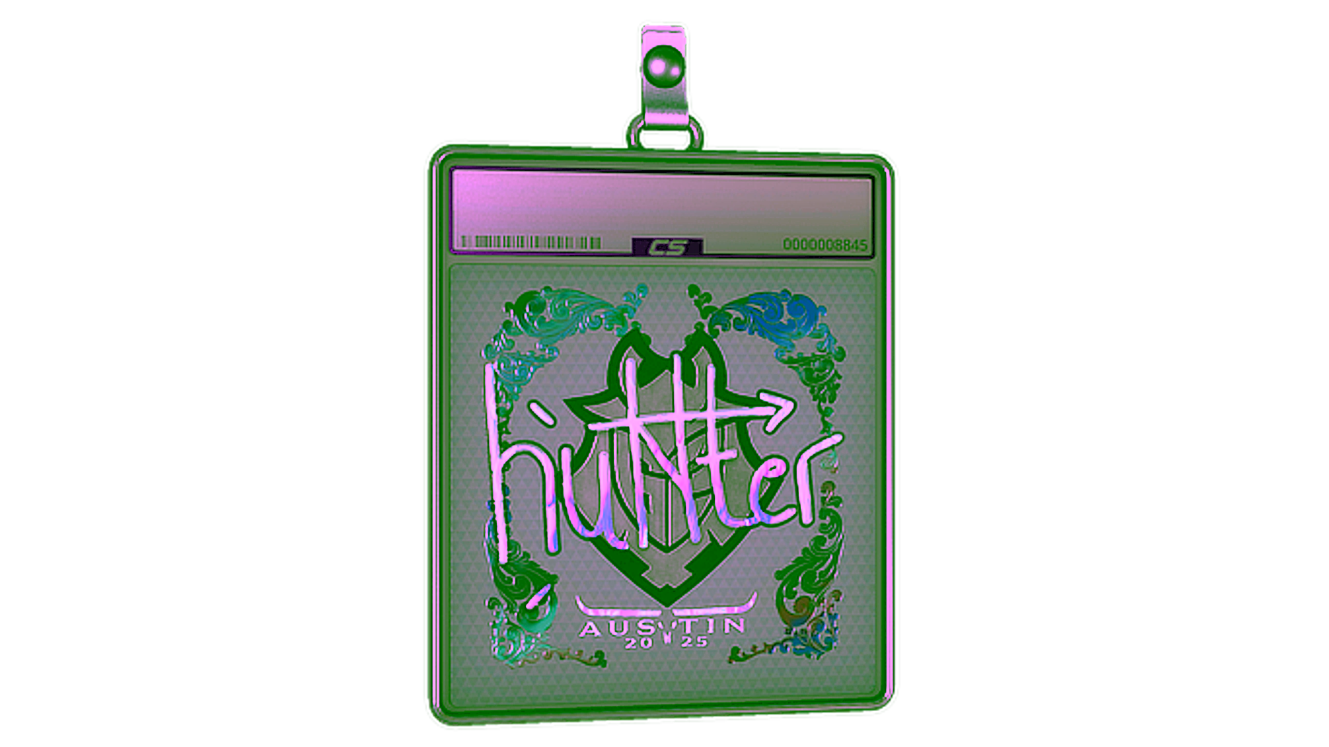 Affichage pour Sticker Slab | huNter- (Holo) | Austin 2025