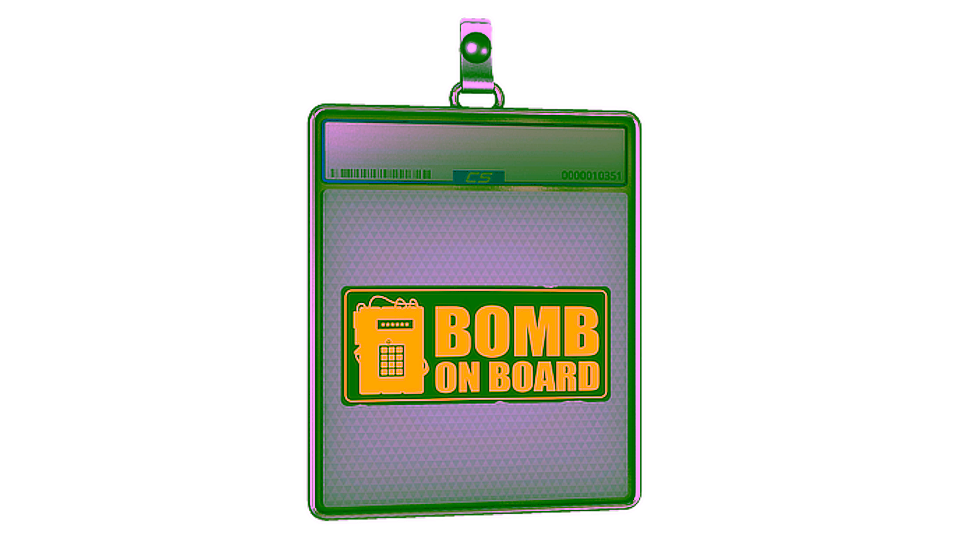 Display for Sticker Slab | Bomb On Board
