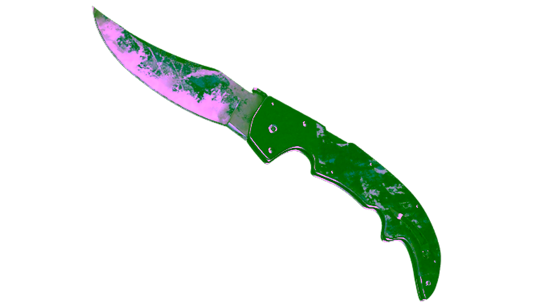 Display for ★ StatTrak™ Falchion Knife | Bright Water (Battle-Scarred)
