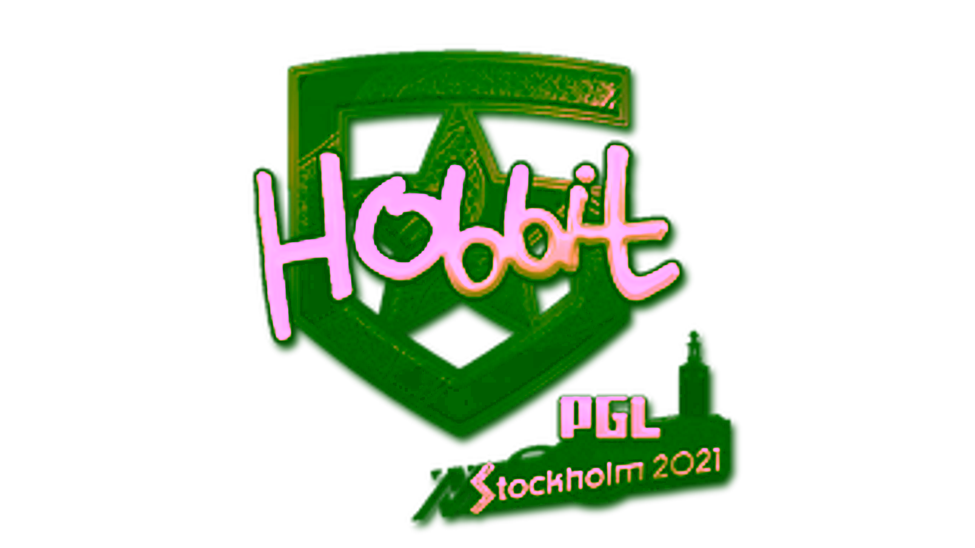 Display for Sticker | HObbit (Gold) | Stockholm 2021