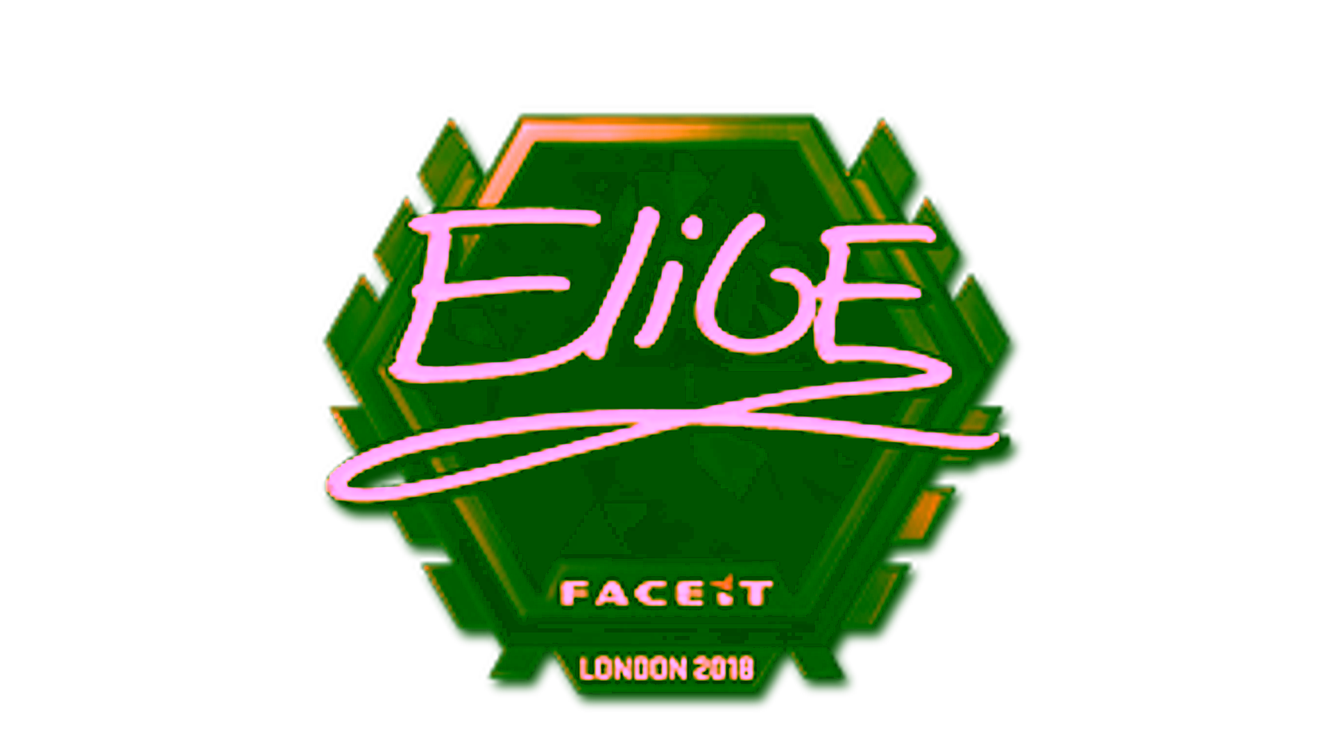 Display for Sticker | EliGE (Gold) | London 2018