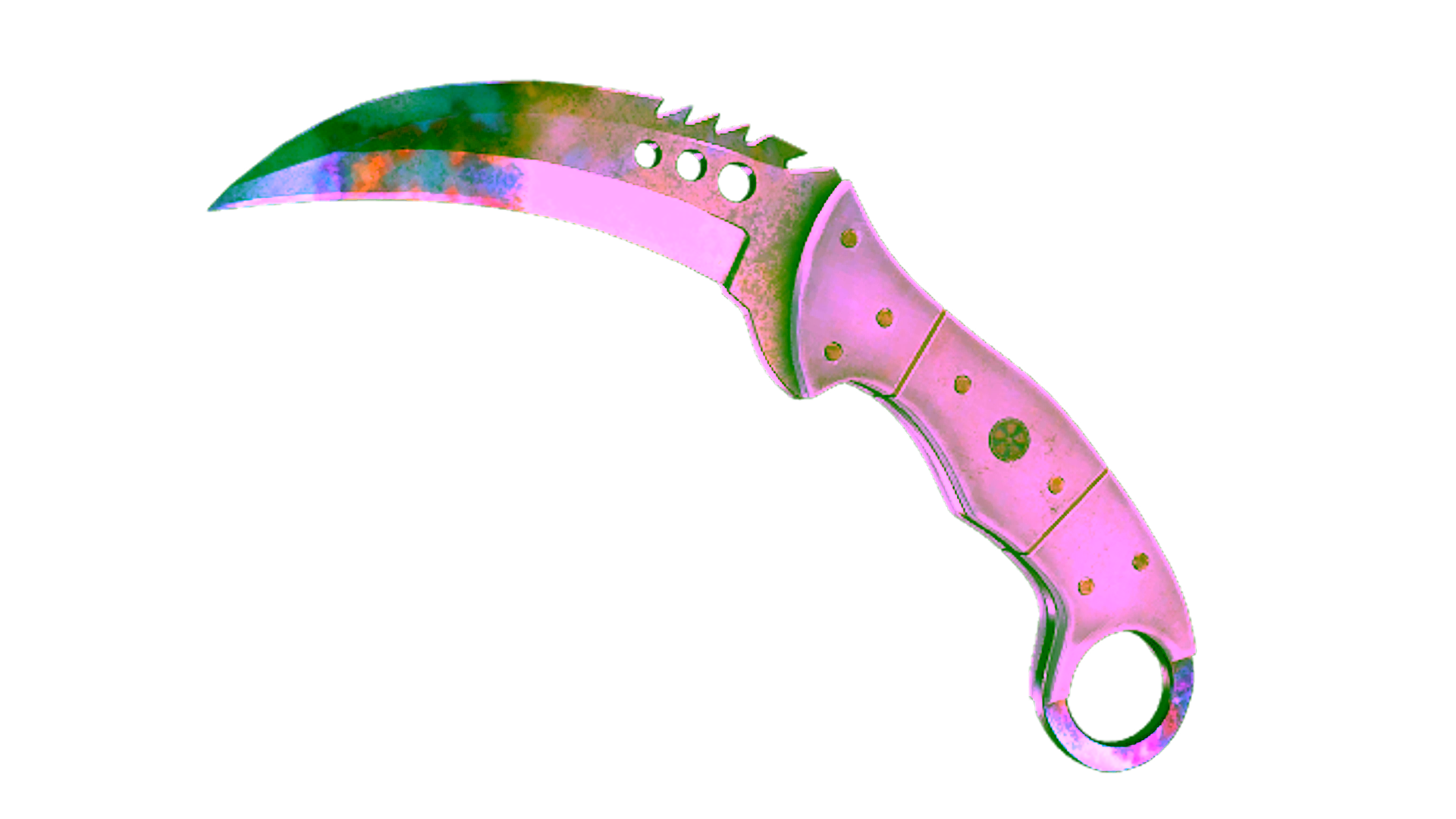عرض لـ ★ StatTrak™ Talon Knife | Case Hardened (Well-Worn)