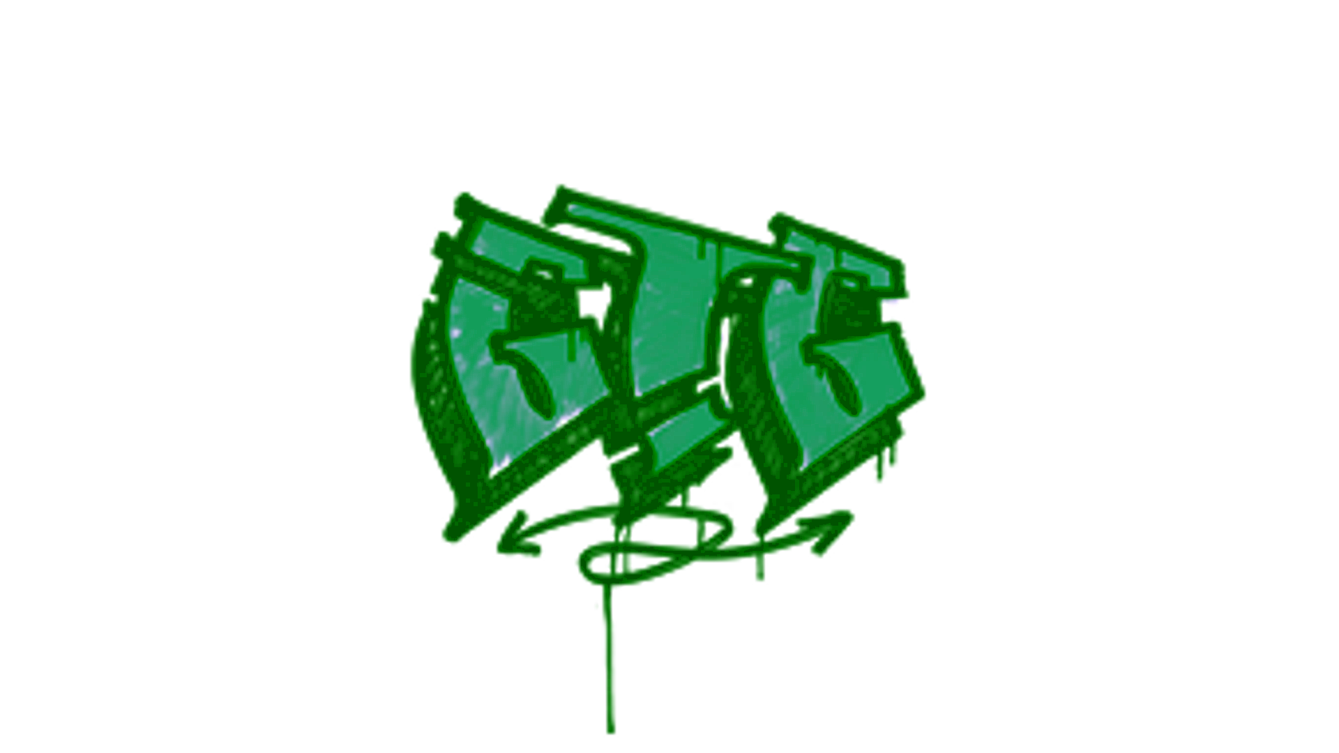 Display for Sealed Graffiti | GTG (Frog Green)