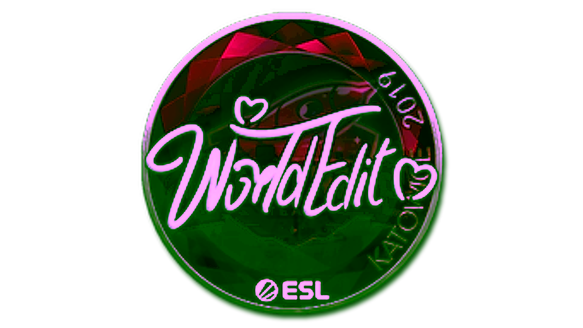 Display for Sticker | WorldEdit (Foil) | Katowice 2019