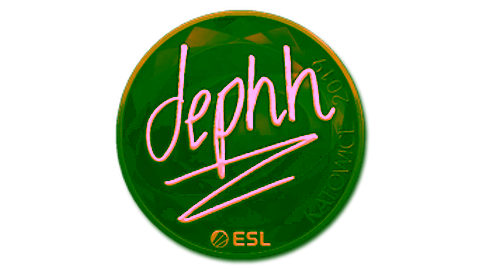 Display for Sticker | dephh (Gold) | Katowice 2019