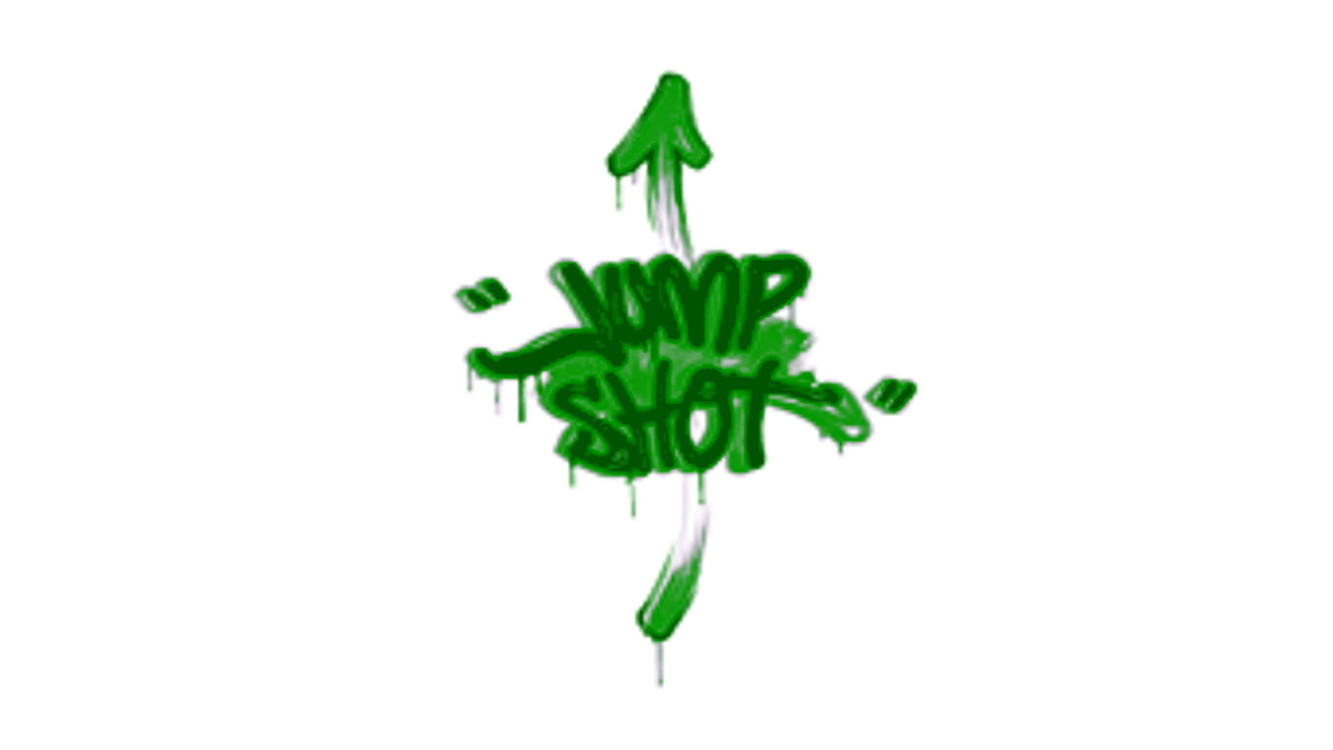 Display for Sealed Graffiti | Jump Shot (Jungle Green)