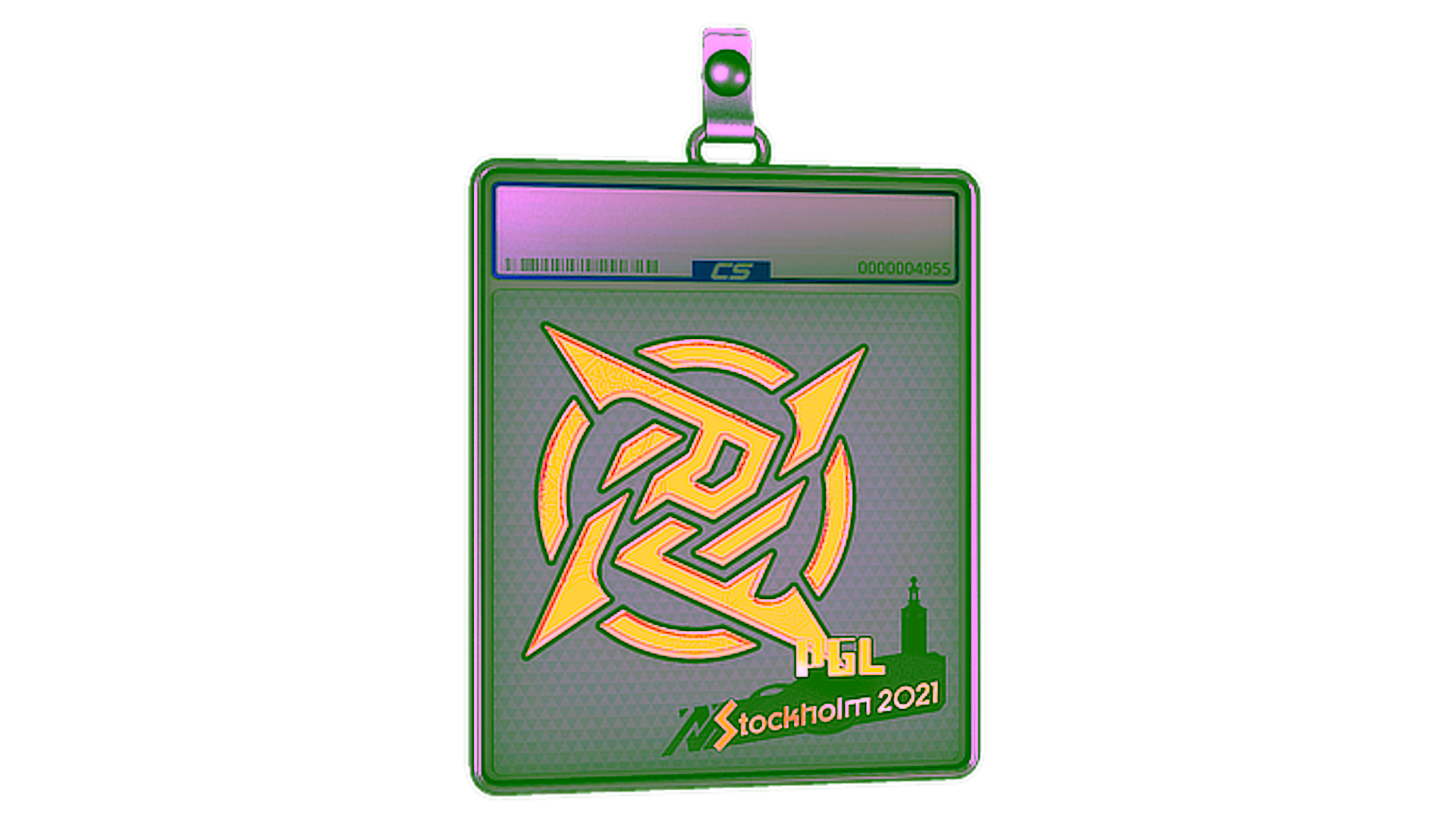 Display for Sticker Slab | Ninjas in Pyjamas (Holo) | Stockholm 2021