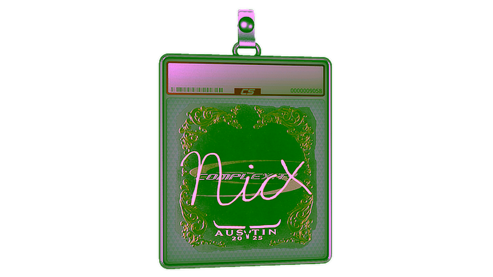 Display for Sticker Slab | nicx (Gold) | Austin 2025