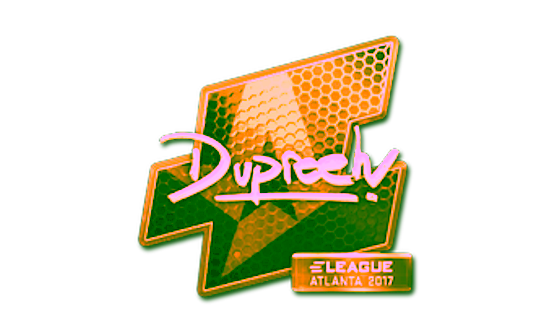 Visar för Sticker | dupreeh (Gold) | Atlanta 2017