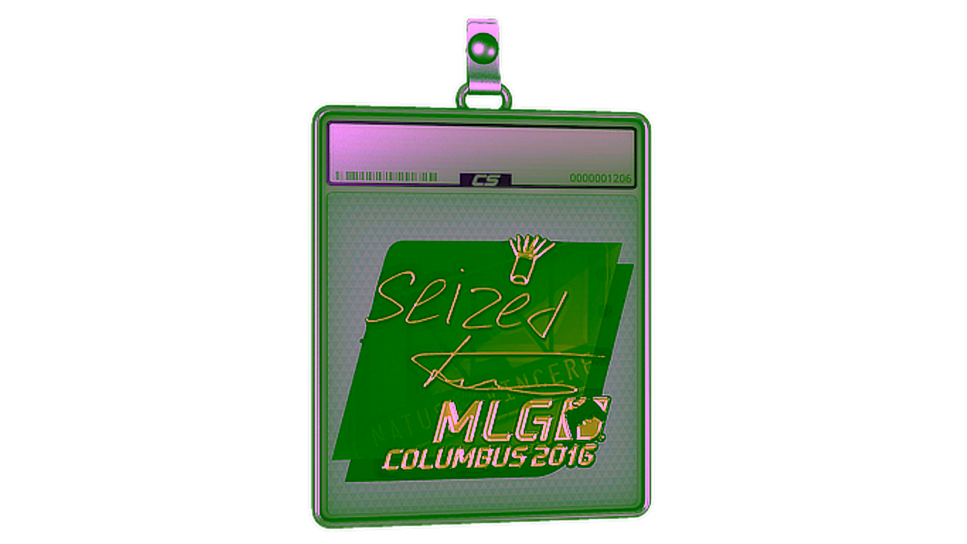 Display for Sticker Slab | seized (Gold) | MLG Columbus 2016