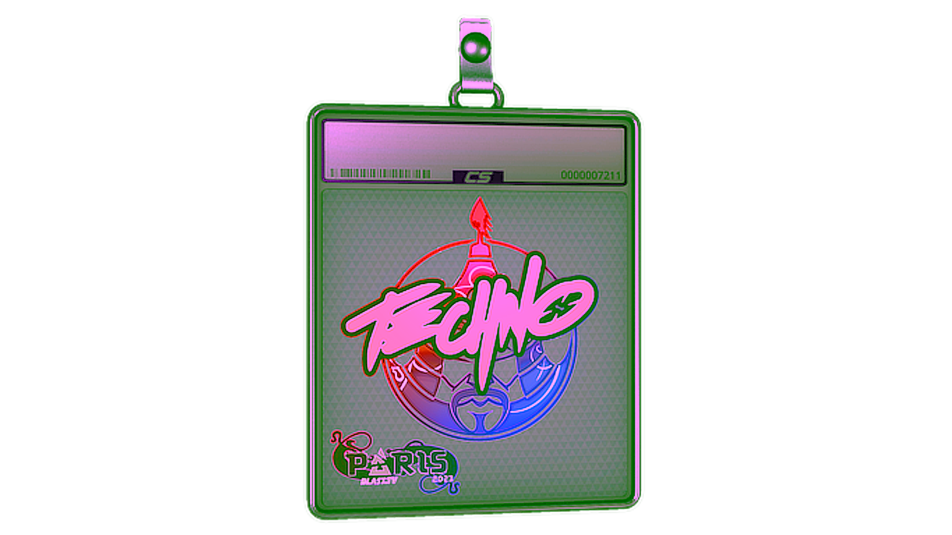 Display for Sticker Slab | Techno4K (Holo) | Paris 2023