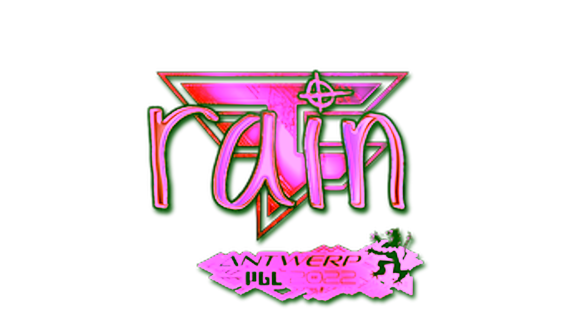 Display for Sticker | rain (Holo) | Antwerp 2022