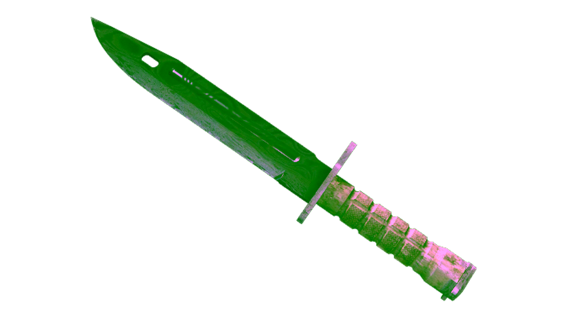 Display for ★ StatTrak™ Bayonet | Damascus Steel (Battle-Scarred)