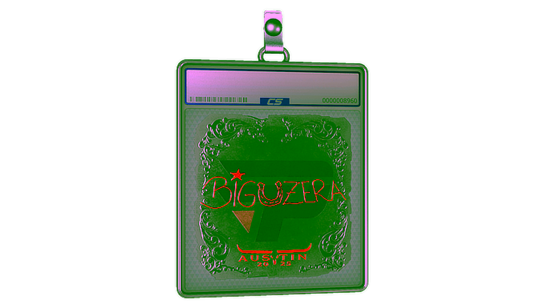 Visar för Sticker Slab | biguzera (Foil) | Austin 2025