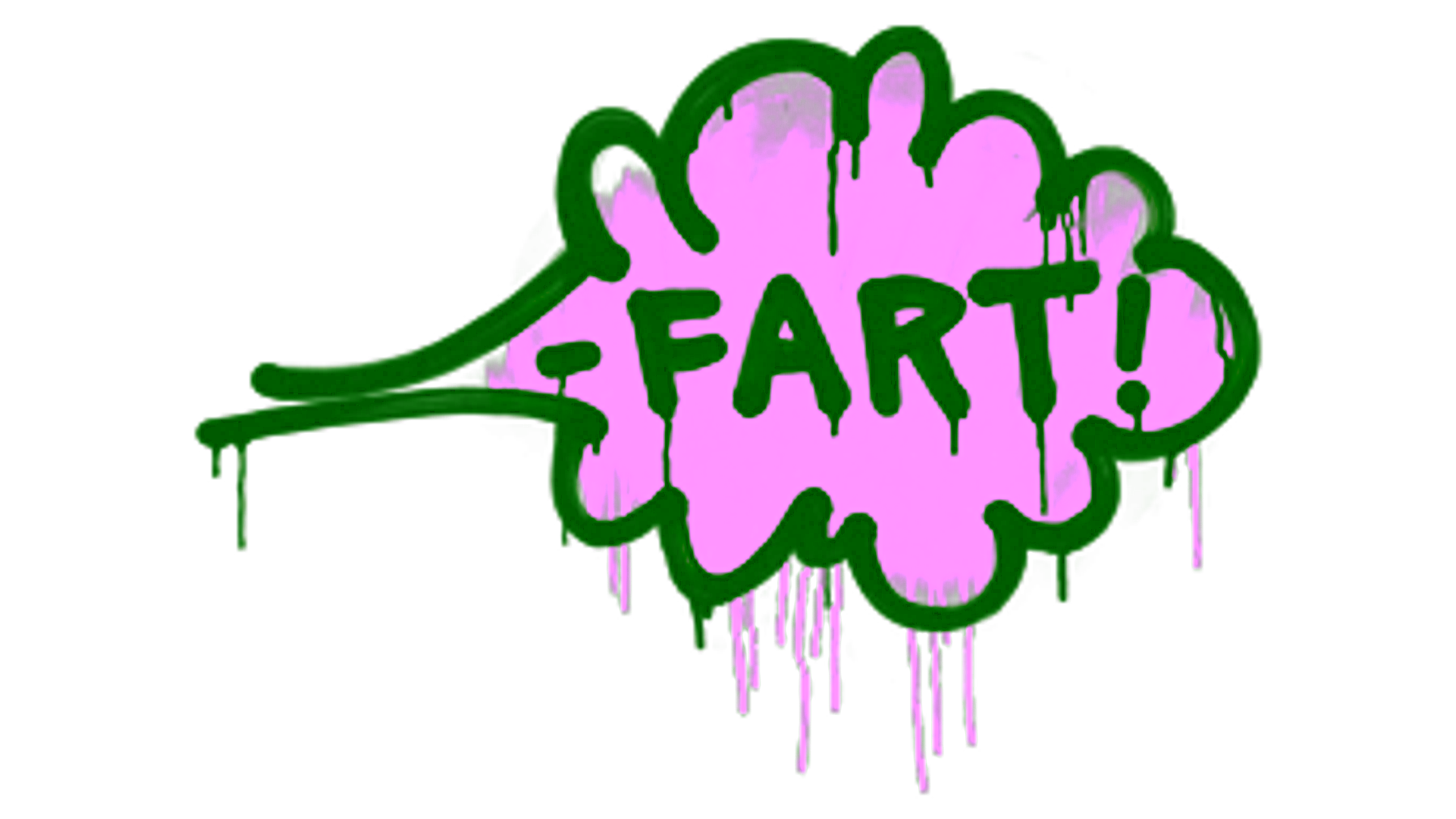 Display for Sealed Graffiti | Fart (Shark White)