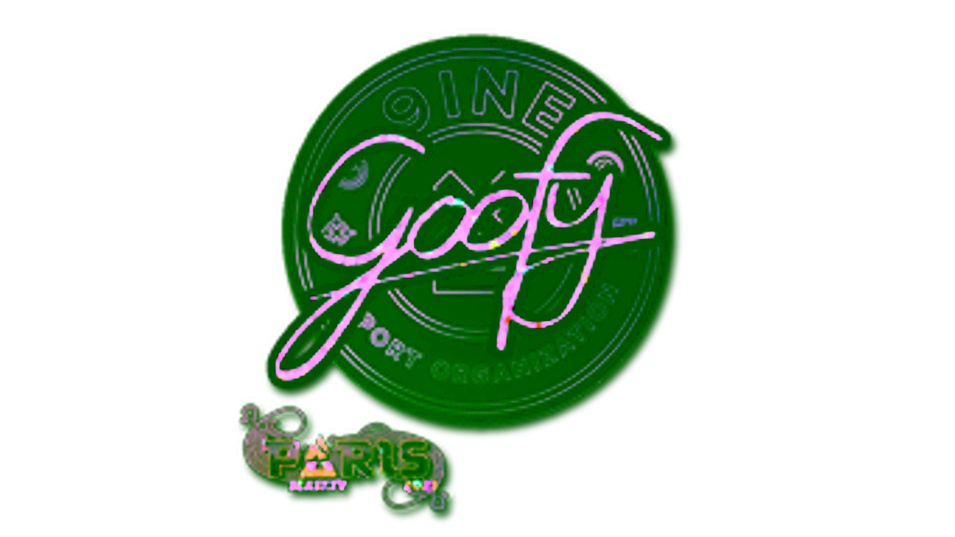 Display for Sticker | Goofy (Glitter) | Paris 2023