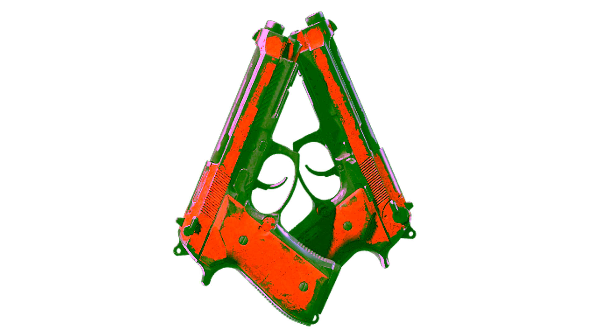 Display for Souvenir Dual Berettas | Demolition (Battle-Scarred)
