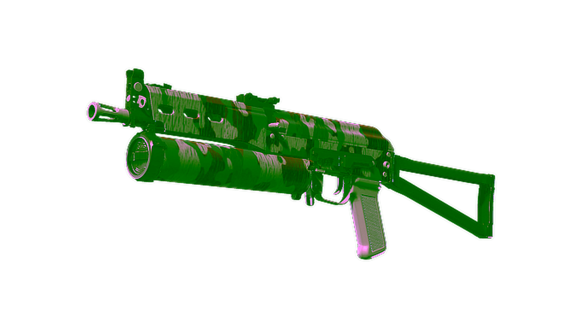 Display for Souvenir PP-Bizon | Wood Block Camo (Minimal Wear)