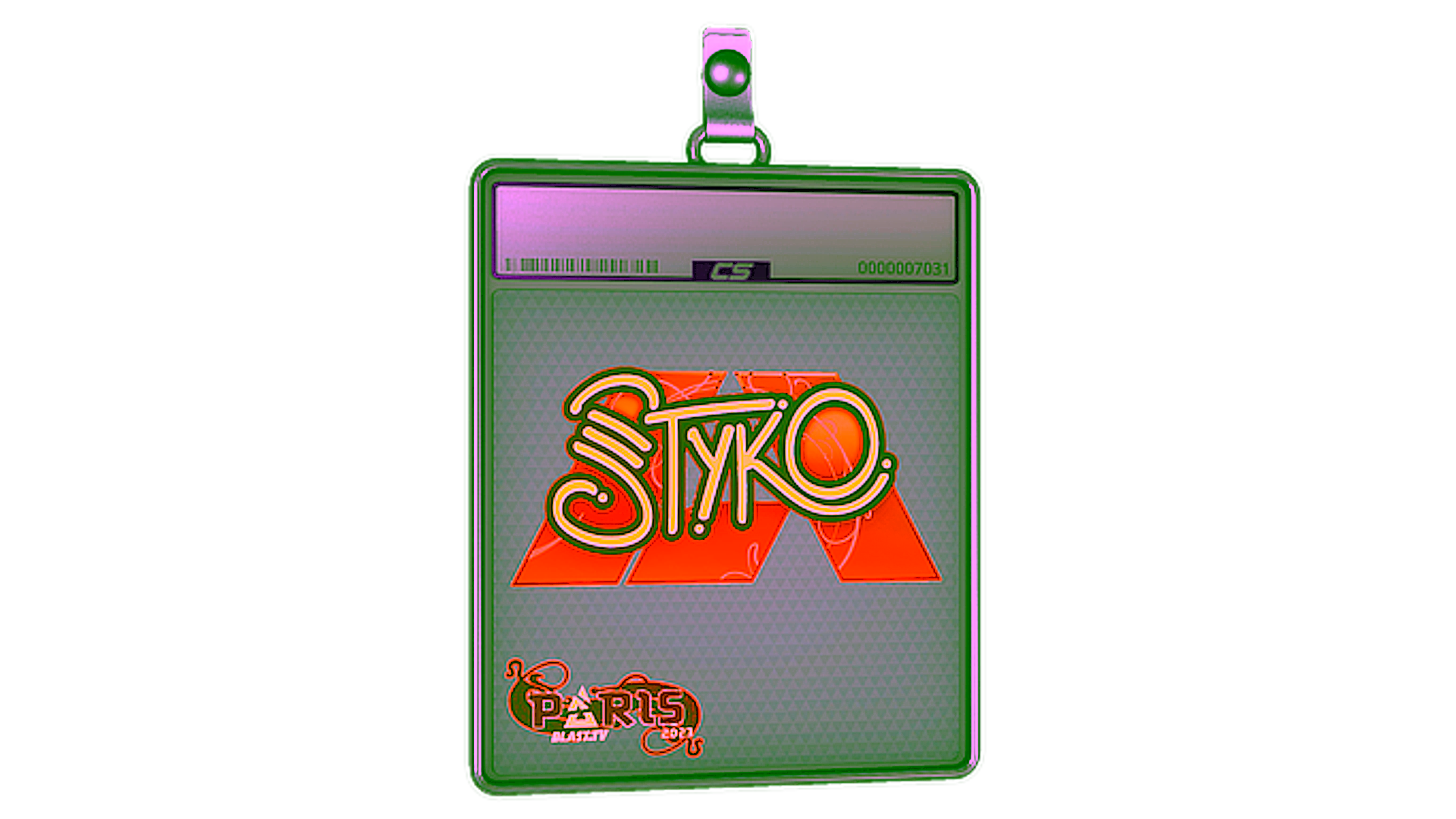 Mostrar para Sticker Slab | STYKO (Holo) | Paris 2023